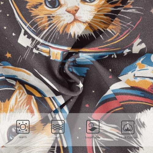 Wusikd Cats Astronaut Boys' Underwear Cotton Boys Briefs Soft Toddler Underwear 2T3