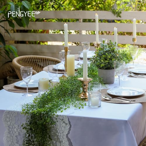 PENGYEE Artificial Greenery Garland, 6 Pack, 5.57ft — view 3