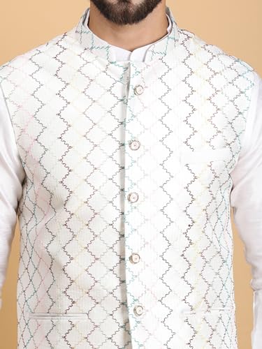 Image of Ethluxis Men Kurta Pyjama Jacket Set