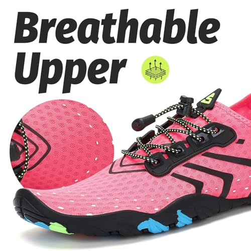 Image of SAGUARO Water Shoes for Women - Barefoot Quick-Dry Aqua Sock, Lightweight, Breathable for Swimming, Beach and Outdoor Activities Size 5.5-10.5