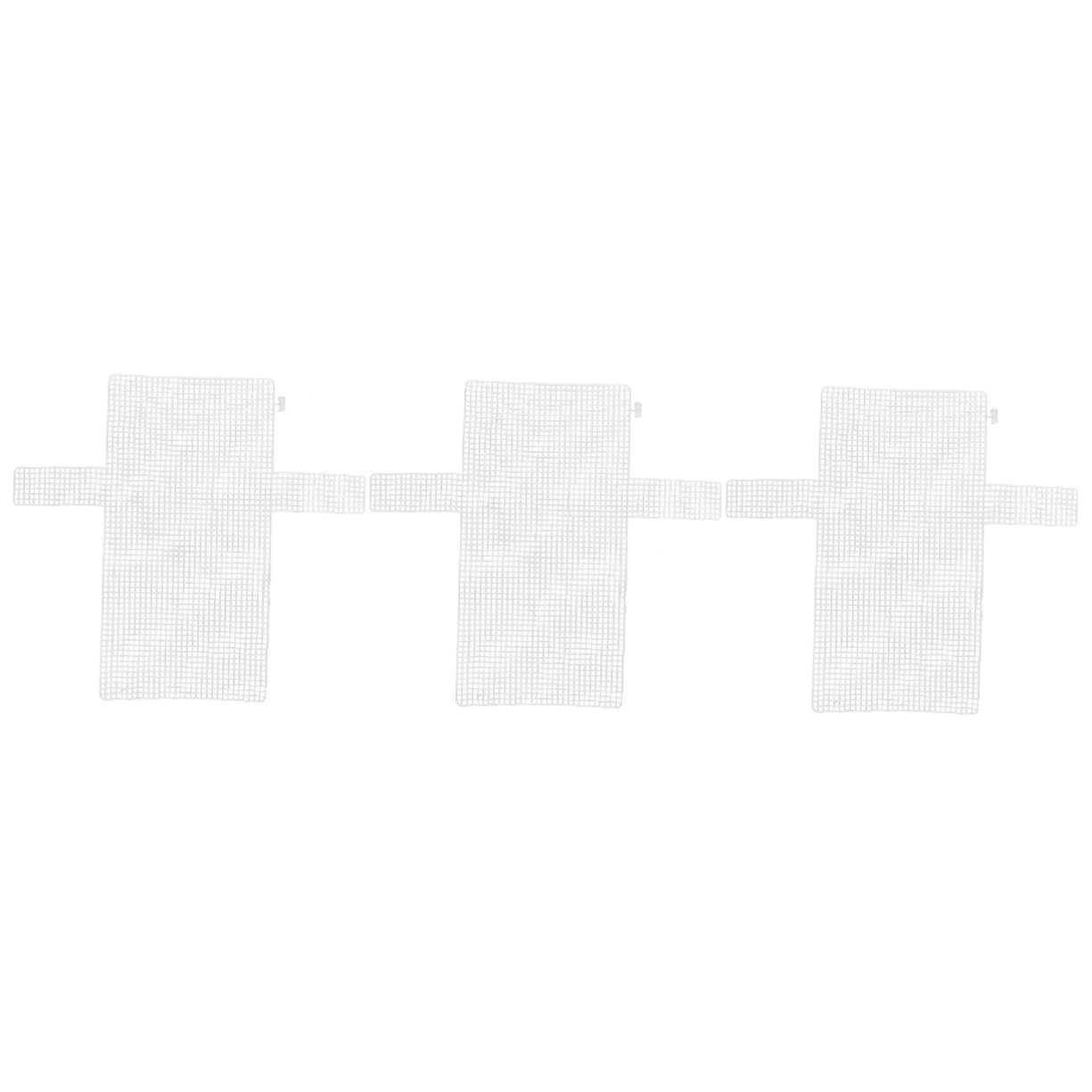 IWOWHERO 3pcs Plastic Mesh Sheets Mesh Sheet Bag Making Cross-Stitch Embroidery DIY Pads