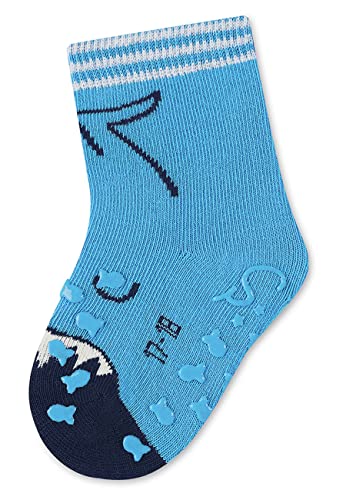 Baby Boys' Crawling Socks, Double Pack Whale, ABS Socks3