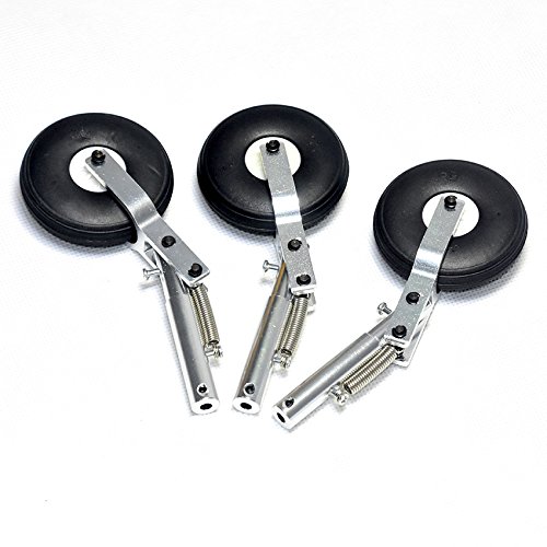 3 szt. 130 mm aluminiowa amortyzator sprężynowy 4,0 mm nagrywanie z oponą PU