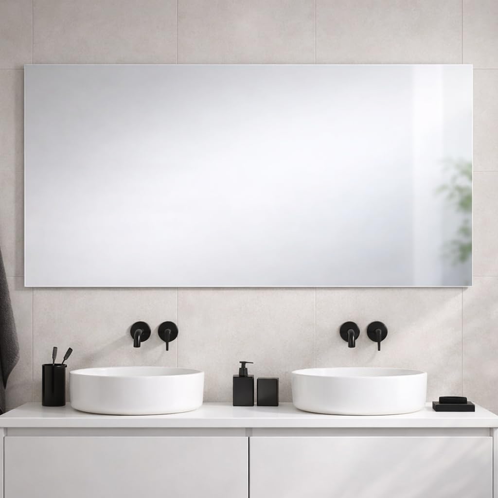 Kiamami Valentina - Miroir réversible 120x70 avec Bordure en Fil Brillant