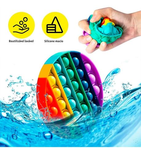 Fidget Toys Hand Spinner Anti Stress Pop It Bolha Colorido (Sapo)
