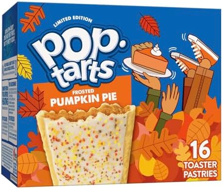 Kellogg's, Pop Tarts, Pumpkin Pie, Limited Edition, 16-Count, 28.2oz Box