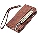 iPhone 7 Plus Wallet Case,iPhone 8 Plus Wallet Case,Card Holder Case [Folio][Flip][Wrist Strap] Stand Feature for Apple iPhone 7/8 Plus 5.5" inch (Brown, iPhone 7Plus / 8Plus)