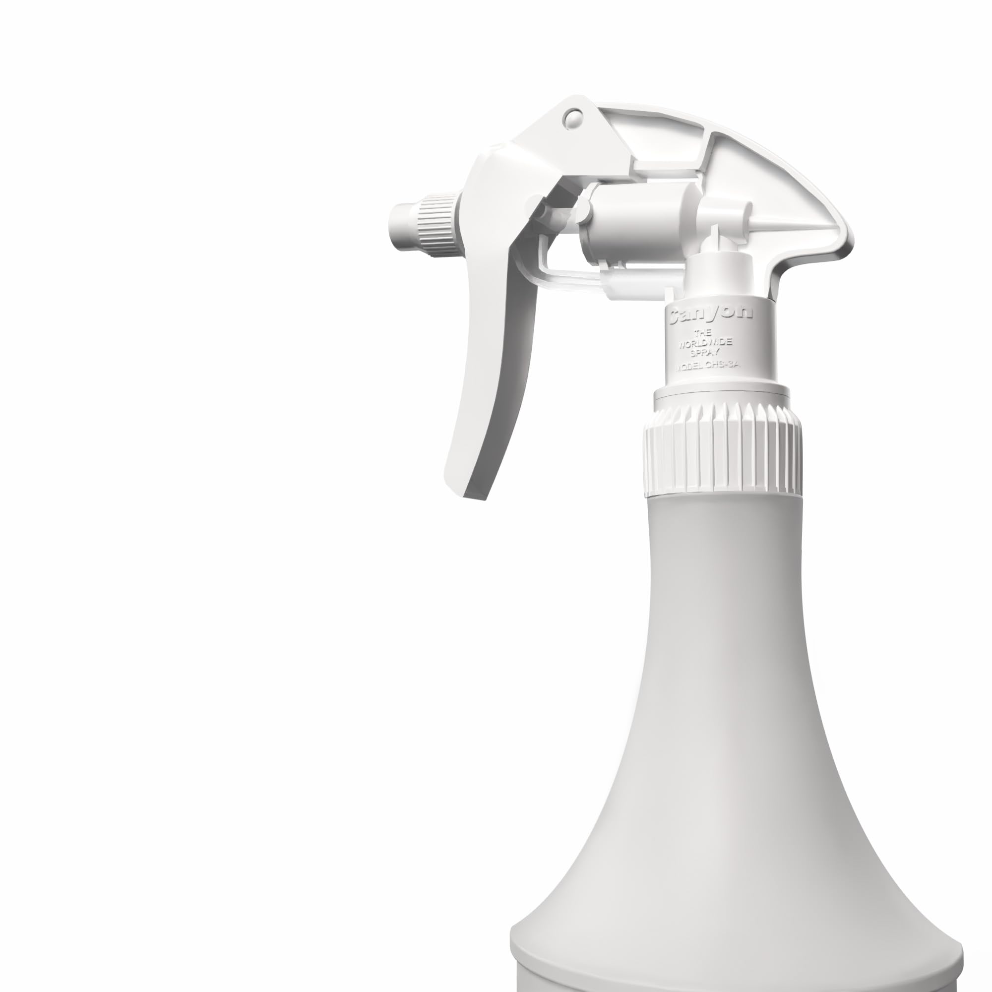 Lot de 10 flacons pulvérisateurs de 1 l à remplir | Résistant aux produits chimiques avec tête de pulvérisation Canyon de qualité supérieure et échelle | Convient pour les détergents