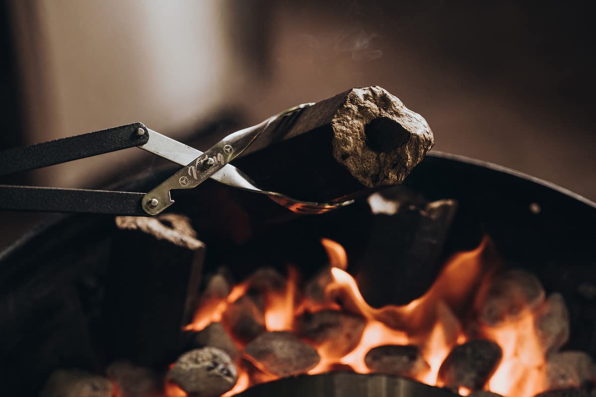 MOESTA-BBQ 10503 Grillzange V-Tong 51 cm lang - Servierzange mit Holzgriff - Multifunktionale Fleischzange mit Flaschenöffner