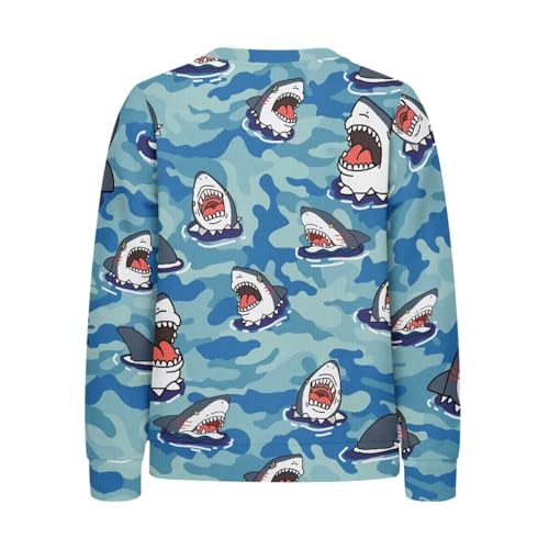 Boys Girls Crew Neck Long Sleeve Sweater Soft Lightweight Fall Winter Clothes Pullover Sweatshirt for School 2XS-XL2