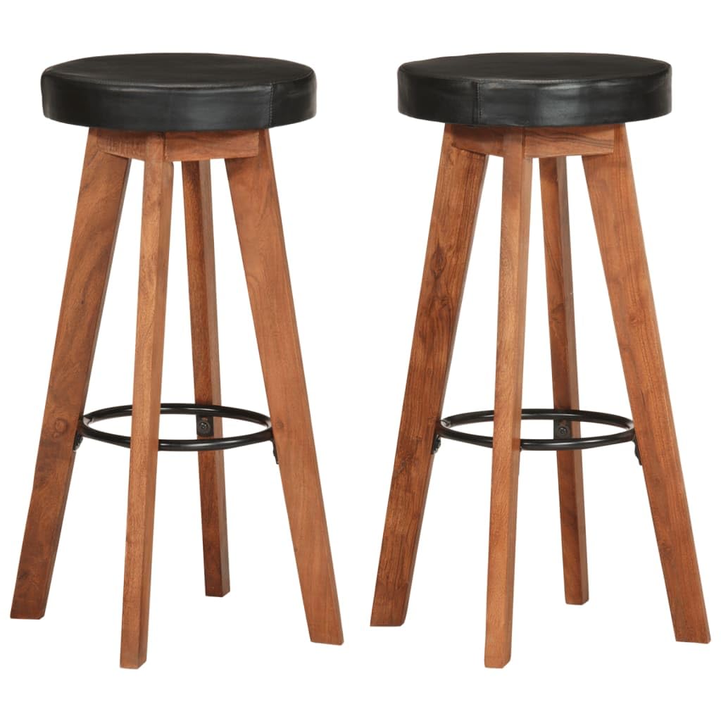 Tabourets de bar en cuir véritable pour vos soirées de cuisine