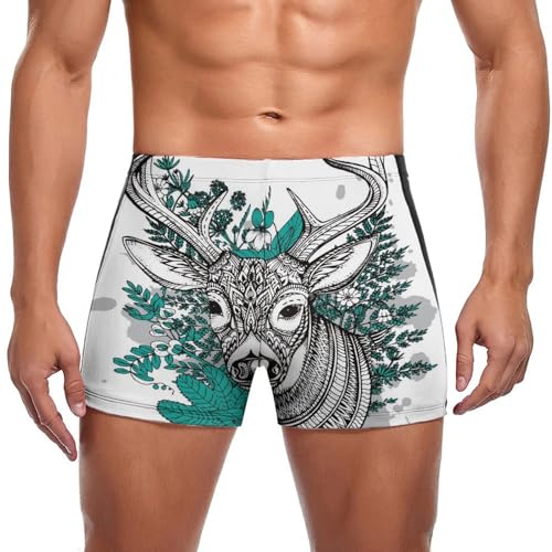 Boxer de bain homme noir et blanc idéal pour vos vacances