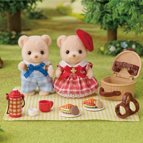 5852 Set Pique nique Sylvanian Families Biscuit Bear frère et sœur - vue 6