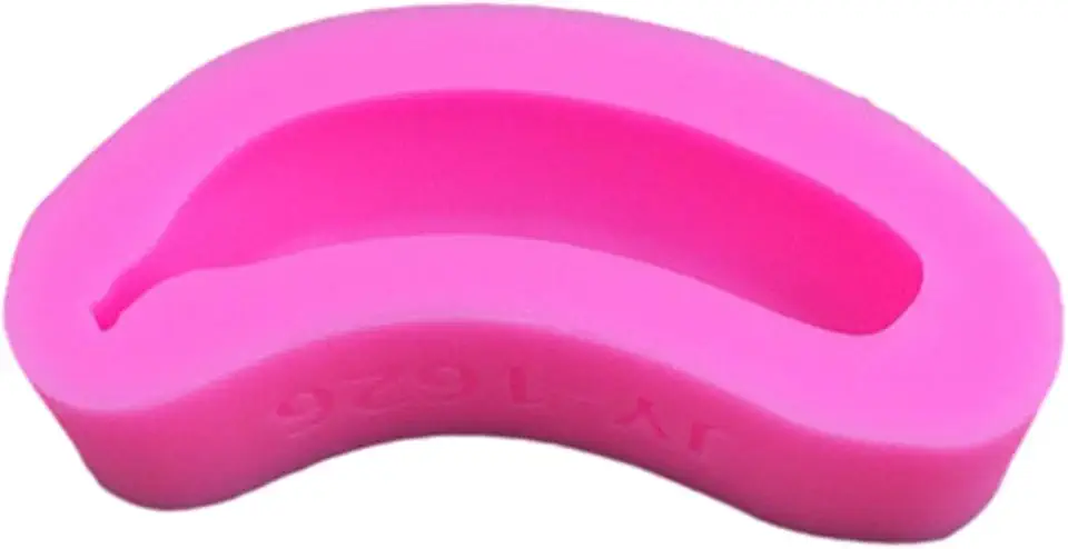 PURPLELILY Moldes de silicone em forma de banana 3D, fondants, moldes de bolo, ferramenta para fazer doces de chocolate, sabonetes artesanais, moldes de silicone em forma de banana 3D, suprimentos de