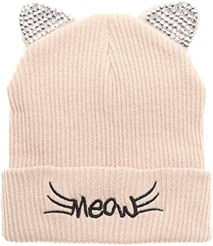 Cat Ears Knit Beanie Hat 