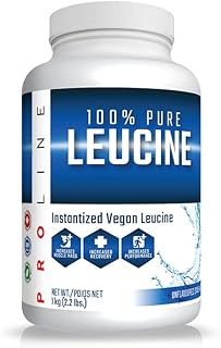 Pro Line 100% Pure Leucine/Instantized Vegan Leucine / 5 Grams of Instantized Vegan Leucine Per Serving / 200 Servings Per Container/Unflavoured (1000G)