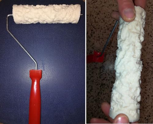 RULLO per intonaco muro cemento stampato PIETRA roccia Decorative TEXTURE ROLLER, modello Granito, cm 18x6 circa