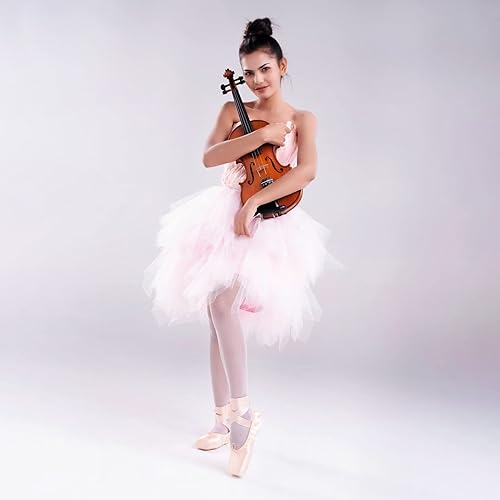 Miniatura 5 de Mallas de ballet para niñas, mallas elásticas ultra suaves con pies para niñas pequeñas, medias cálidas