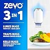 Zevo 2 Flying Insect Traps & 2 Refill Cartridges - Plug in Fly Trap & Indoor Bug Catcher for Gnats, House & Fruit Flies - Blue & UV Light Technology, Mess-Free Alternative to Bug Zapper #1