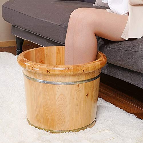 Spa de pies grande en madera para remojo 30 cm miniatura 6