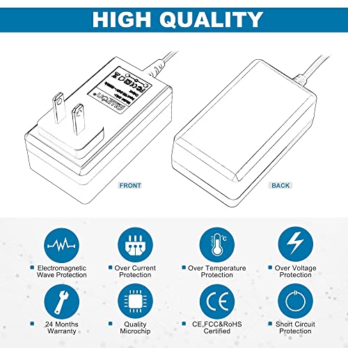 Pwron 12V Ac Adapter For Roku Hd Digital Media Streamer Player Roku 1, Roku 2, Roku 3,New Roku Lt 2700R (Please See Full List Of Compatible Models In Description And Check Your Detailed Model Number.) #TOP1