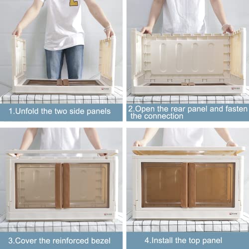 Fordonral Extra Large Storage Bins With Lids 3×19 Gallon, Pack Of 3 Stackable Storage Boxes, Heavy Duty Hard Plastic Self-Lock Closet Organizers And Storage Container Bins #TOP7