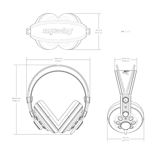 Superlux HD681F Cuffie Semi-Open Studio - 8