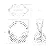 Superlux HD681 Semi-Open Professional Monitor Headphones, Black