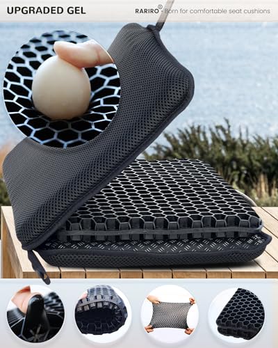 Rariro Travel Gel Seat Cushion For Airplane Seats, Foldable Waterproof Portable Seat Pads For Stadium Seat thumb #1