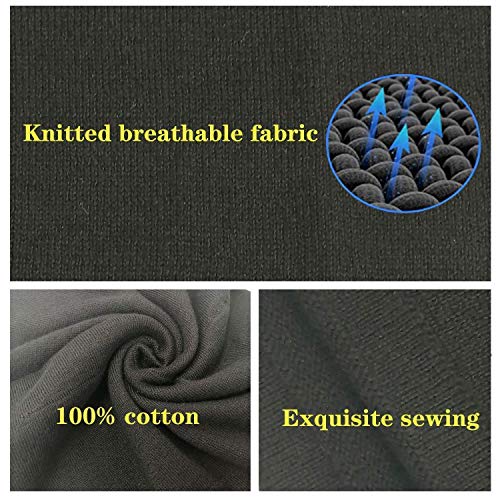 Adjustable Cotton Face Cover Neck Gaiter Scarf Mask Bandana Soft Breath Freely Reusable (Men's Black) #TOP1