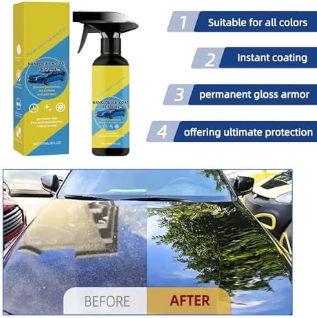 XAGMODSHN Quick Effect Car Coating Spray, Waterless Wash & Polish, Car Coating Spray for & Protection, Quick Acting Paint Protection and Glass ((1pcs) - 1