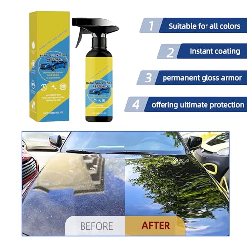 XAGMODSHN Quick Effect Car Coating Spray, Waterless Wash & Polish, Car Coating Spray for & Protection, Quick Acting Paint Protection and Glass ((1pcs)