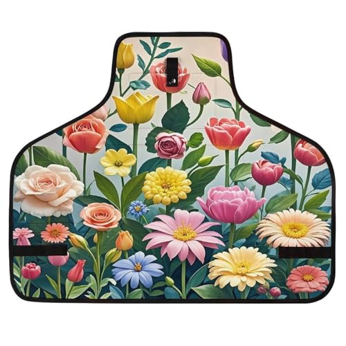 Delantal de herramientas Garden Flowers ajustable para taller miniatura 1