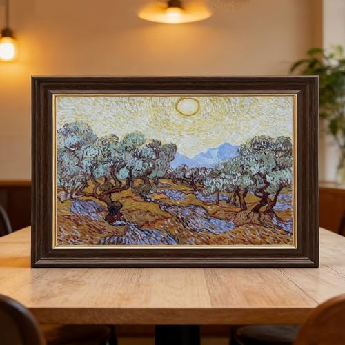 Impression sur toile d'oliviers Van Gogh cadre déco petit mur