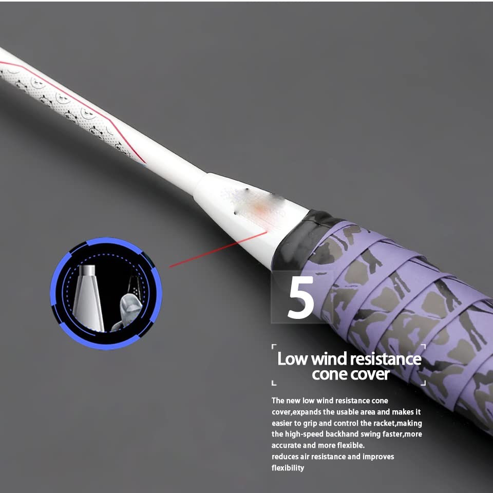 Carbon Fiber String Badminton Rackets Super Light Professional Racquet Bags Sports Adult