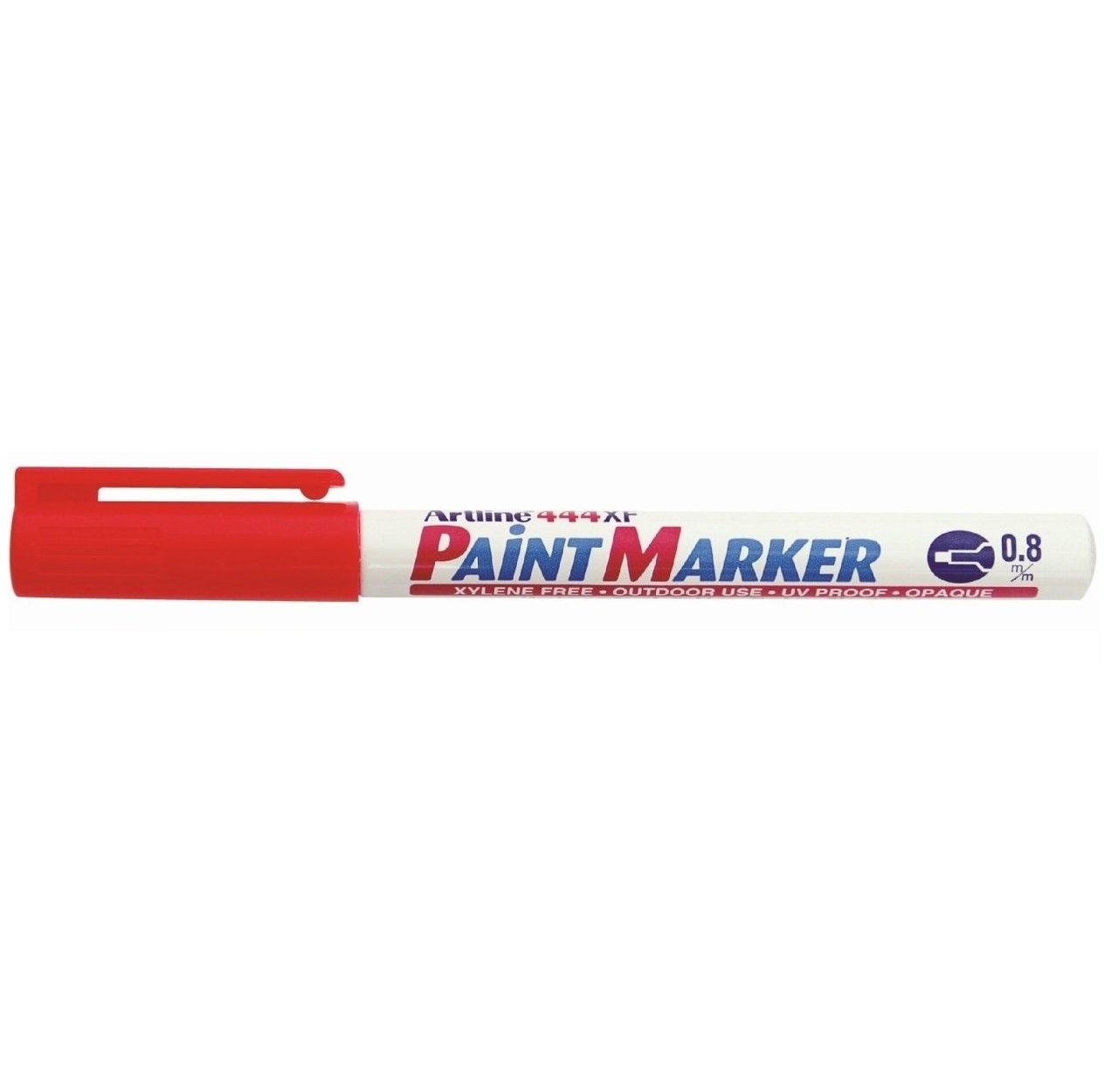 Artline Red 444Xf Extra Fine Paint Markers 0.8Mm (Red)