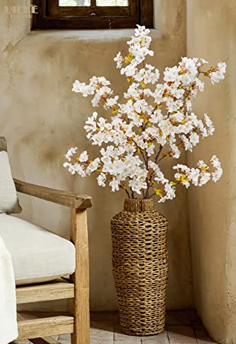 Uieke Silk Cherry Blossom Branches, 39.3in Artificial Cherry Blossom Tree Stems - Image 2