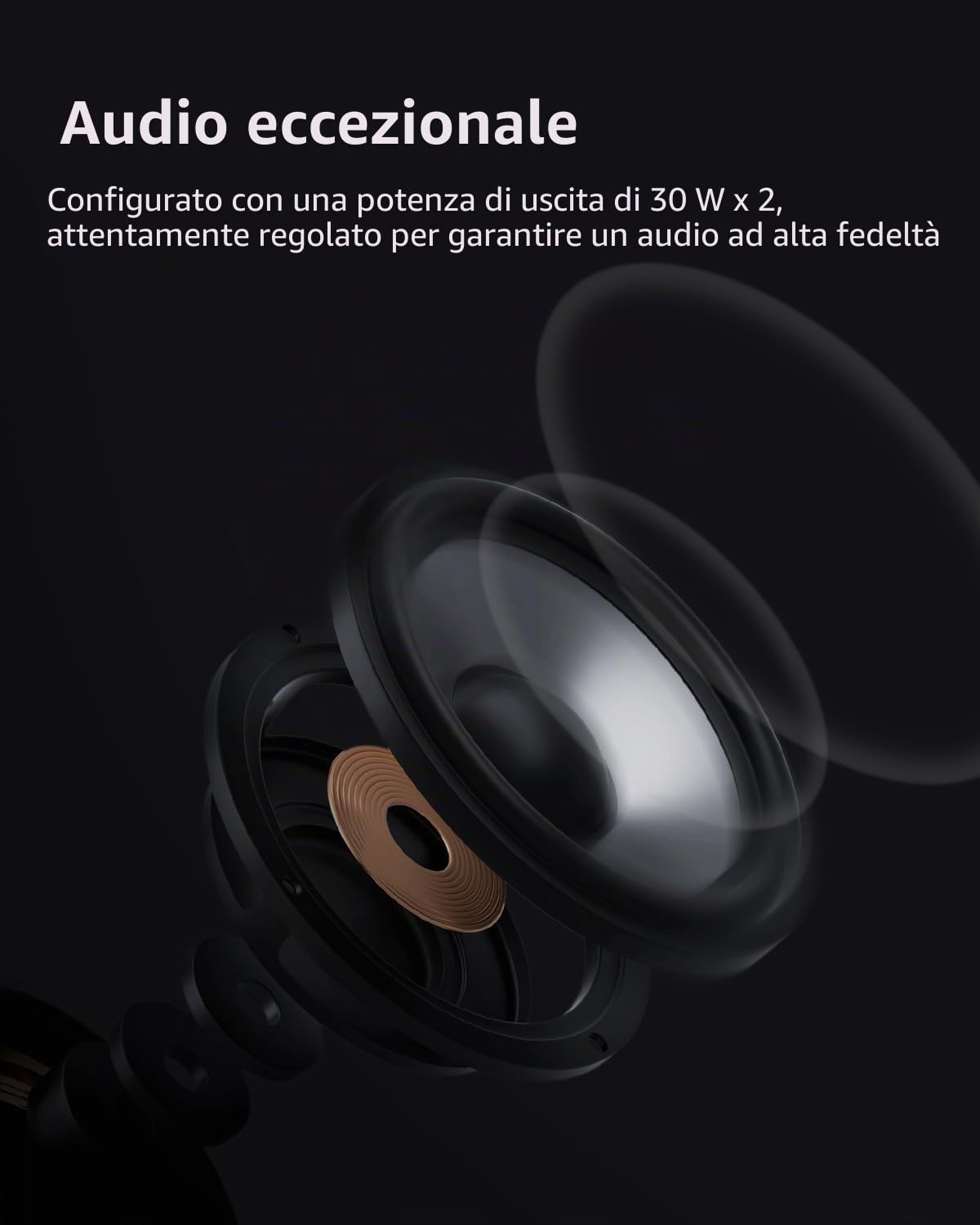 ANGELS HORN Altoparlanti da scaffale attivi Bluetooth Hi-Fi 60 W RMS