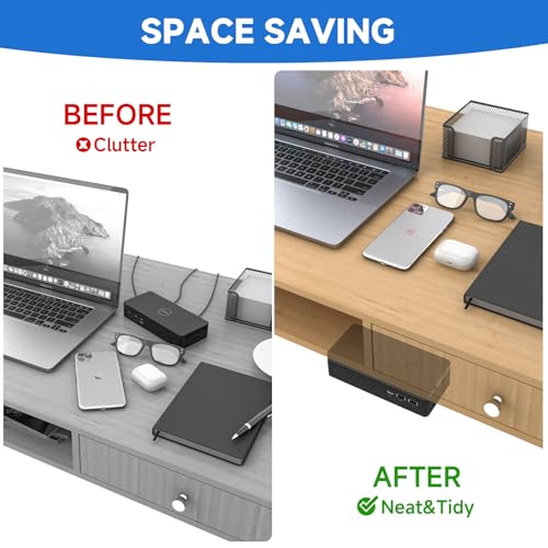 Support Dell UD22 dock universel en acrylique noir de qualité supérieure - 3