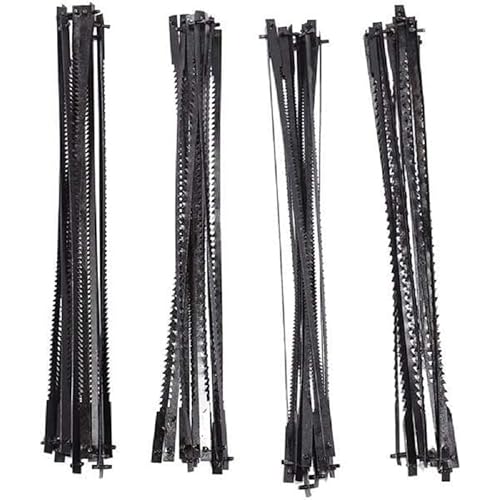 12Pcs 5 Inch Pinned Scroll Saw Blades TPI 10/15/18/24 Power Tools Accessories for Woodworking