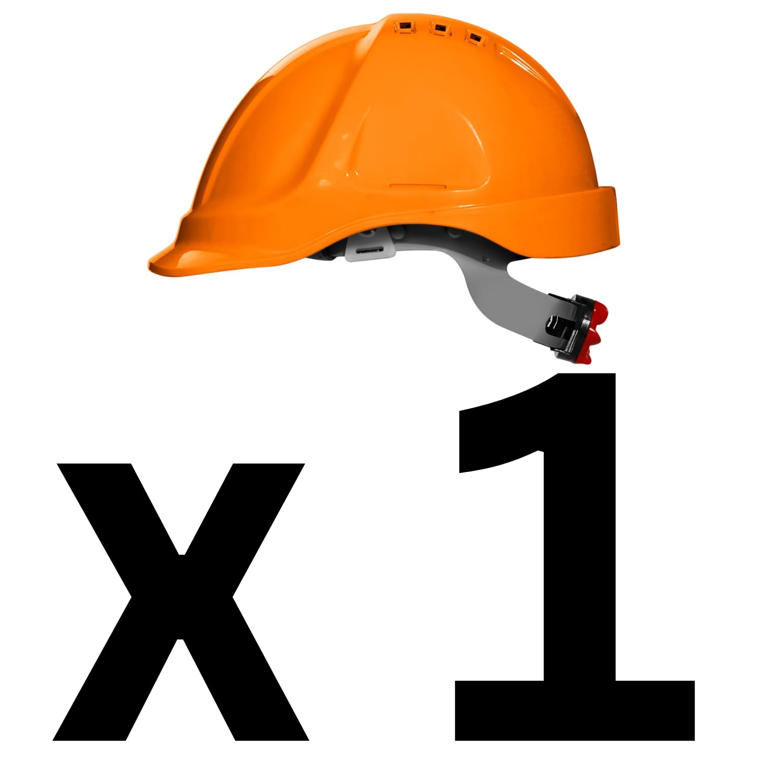 Casco Da Lavoro MONTERAL EN 397 – Taglia 53-64 Cm, Giallo Con Ventilazione E Sottogola A 4 Punti