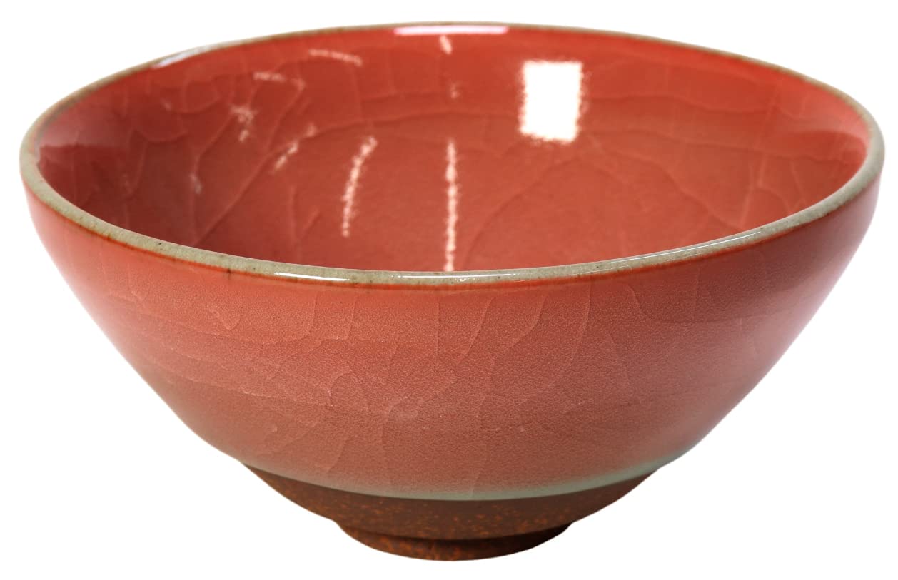 ?????? Matcha Bowl, Turtle Shell Pink Matcha Bowl (with Ball Box), 5.1 x 2.5 inches (13 x 6.3 cm), Restaurant, Ryokan, Japanese Tableware, Restaurant, Commercial Use