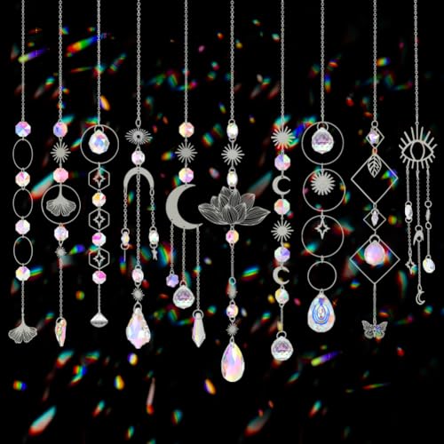 Sun Catchers, 10 Pcs Crystal Suncatcher...