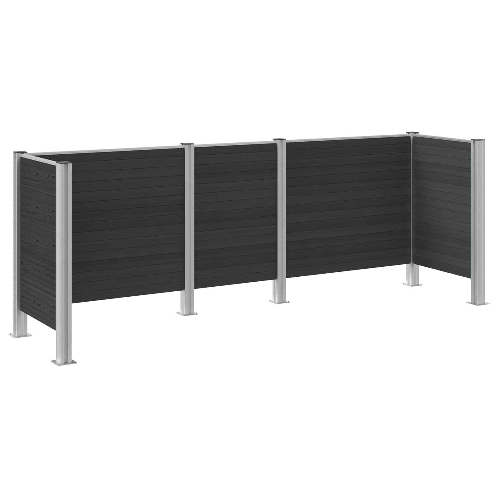 Pojemnik na odpady szary 315 x 85 x 115 cm