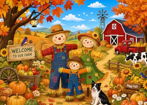 Toile de fond de ferme d'automne en haute résolution pour portrait professionnel