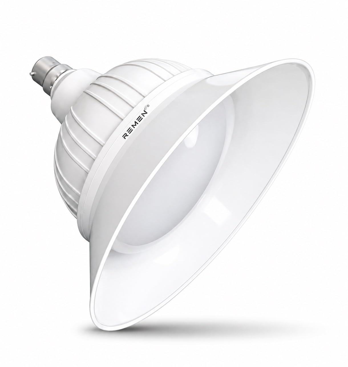 REMEN 40W B22D Led Low Bay Lamp With Reflector | Flood Low Bay Light Led Bulb 40 Watt For Warehouses, Hanging Light, Commercial, Industrial, Supermarket -(Cool White, Pack Of 1)-image-3