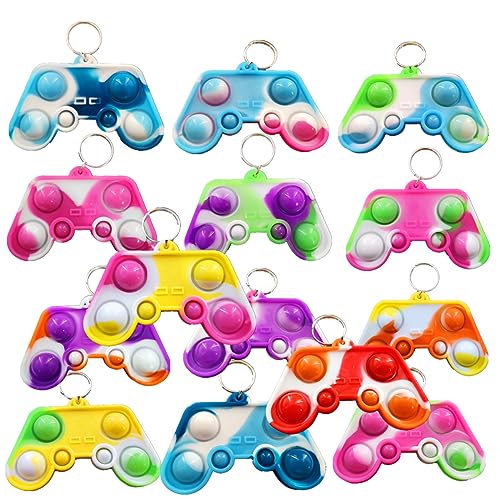 30 pcs Game Controller Pop Keychain Silicone Stress Relief Kids Toys