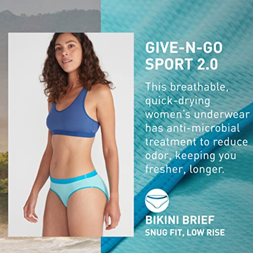Image of ExOfficio Women's Give-N-Go 2.0 Sport Mesh Bikini Cut Brief - Ultralight Travel Underwear with Snug Active Fit & Lower Rise