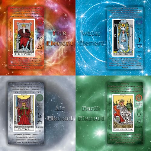 Smoostart Tarot Cards for Beginners with Meanings on Them, Surface Laser Cards Holographic Tarot with Guide Book, Tarot Cards Deck with Keywords