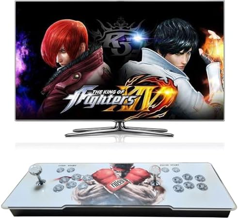 Coverzone Retro Oyun Konsolu 60000 Dahili Oyun Atari Salonu Oyunları Tek veya 2 Kişilik 4 çekirdekli ÇalışmaGelişmiş ASIMD destekli ARMU8 İşlemci 24cm x 76cm (Monitör Dahil Değildir) M10 Pro - Görsel 1